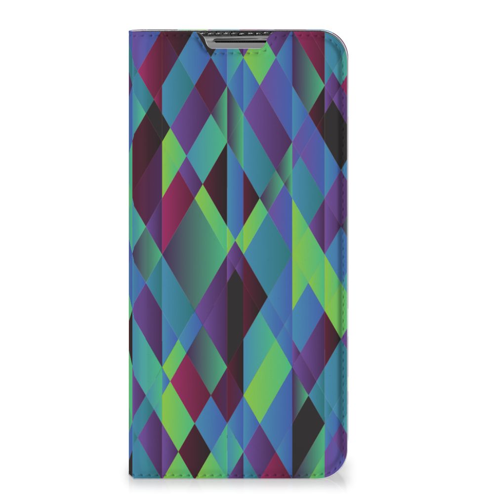 OPPO A73 5G Stand Case Abstract Green Blue