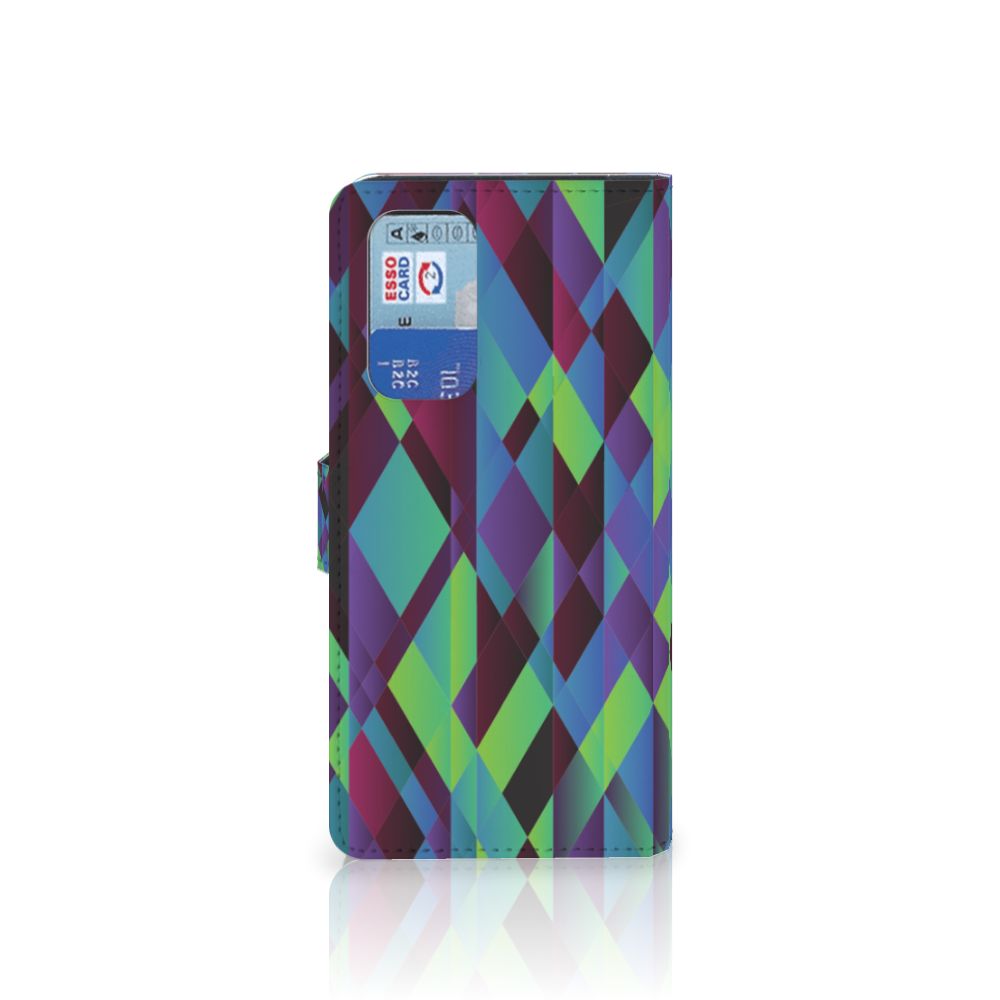 OnePlus 9 Pro Book Case Abstract Green Blue