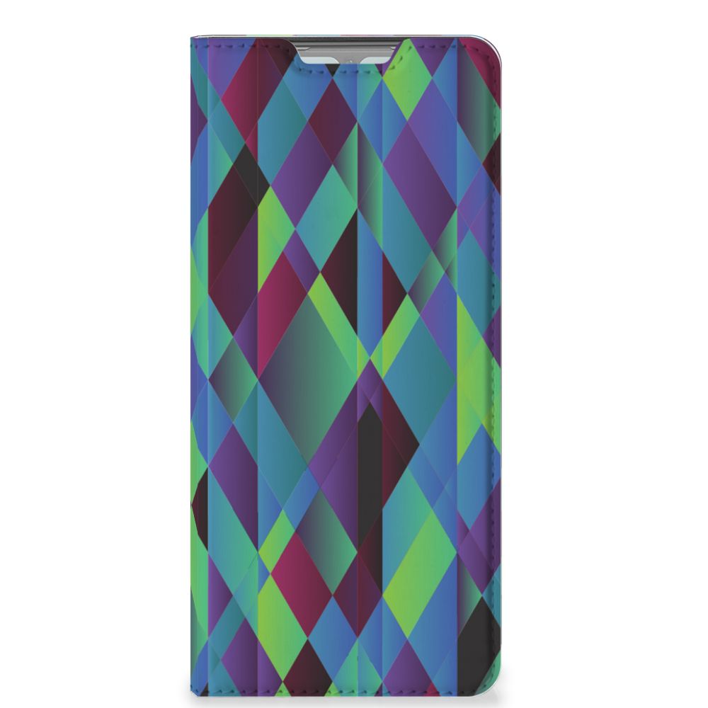 OPPO Reno3 | A91 Stand Case Abstract Green Blue