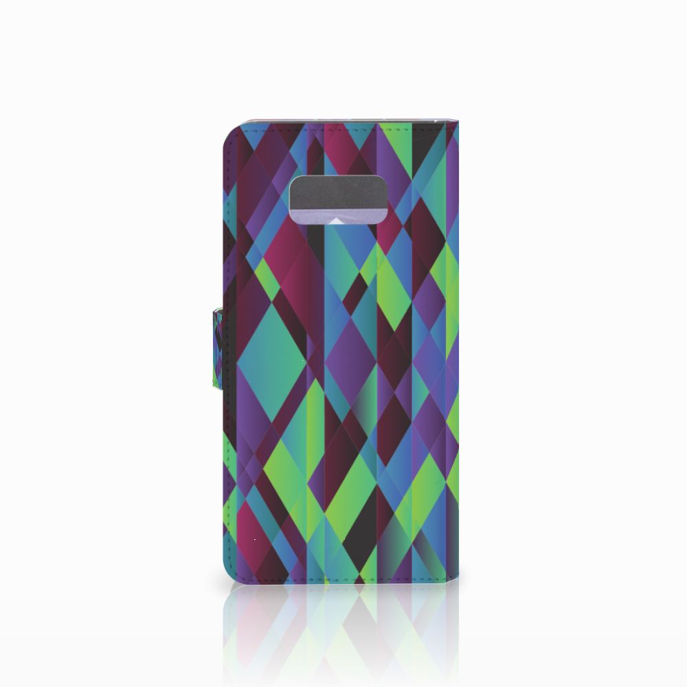 Samsung Galaxy S8 Plus Book Case Abstract Green Blue