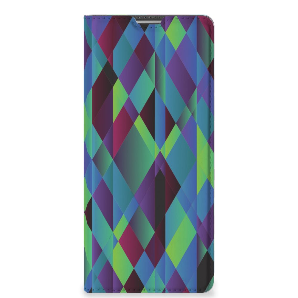 Sony Xperia L4 Stand Case Abstract Green Blue