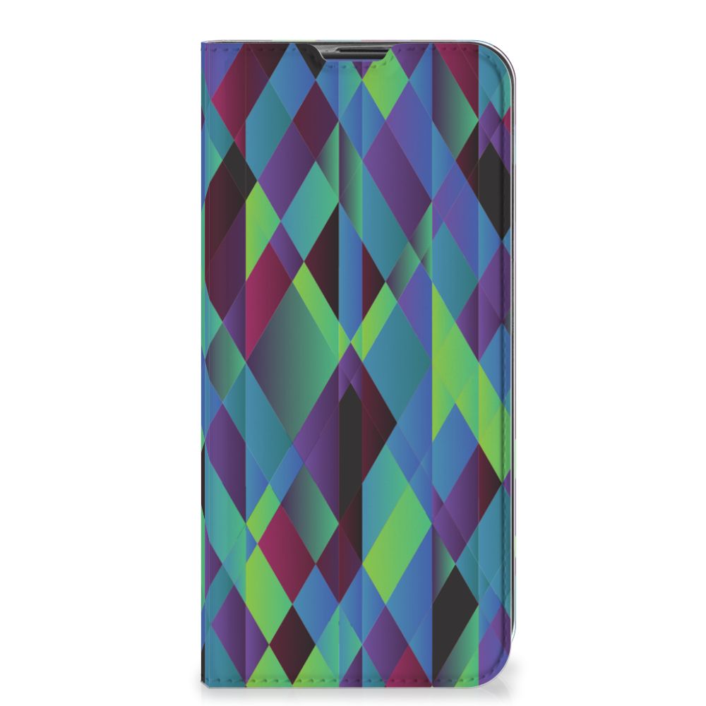 OPPO Reno4 Z 5G Stand Case Abstract Green Blue