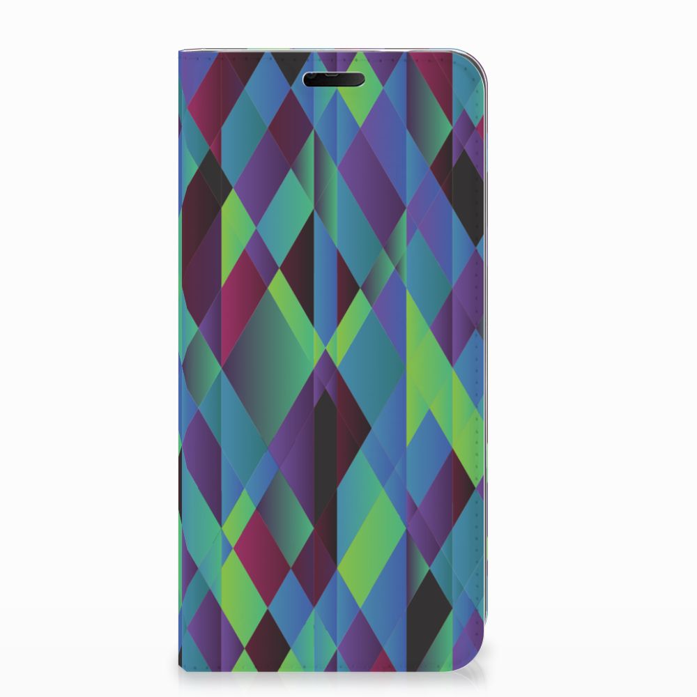Nokia 7.1 (2018) Stand Case Abstract Green Blue