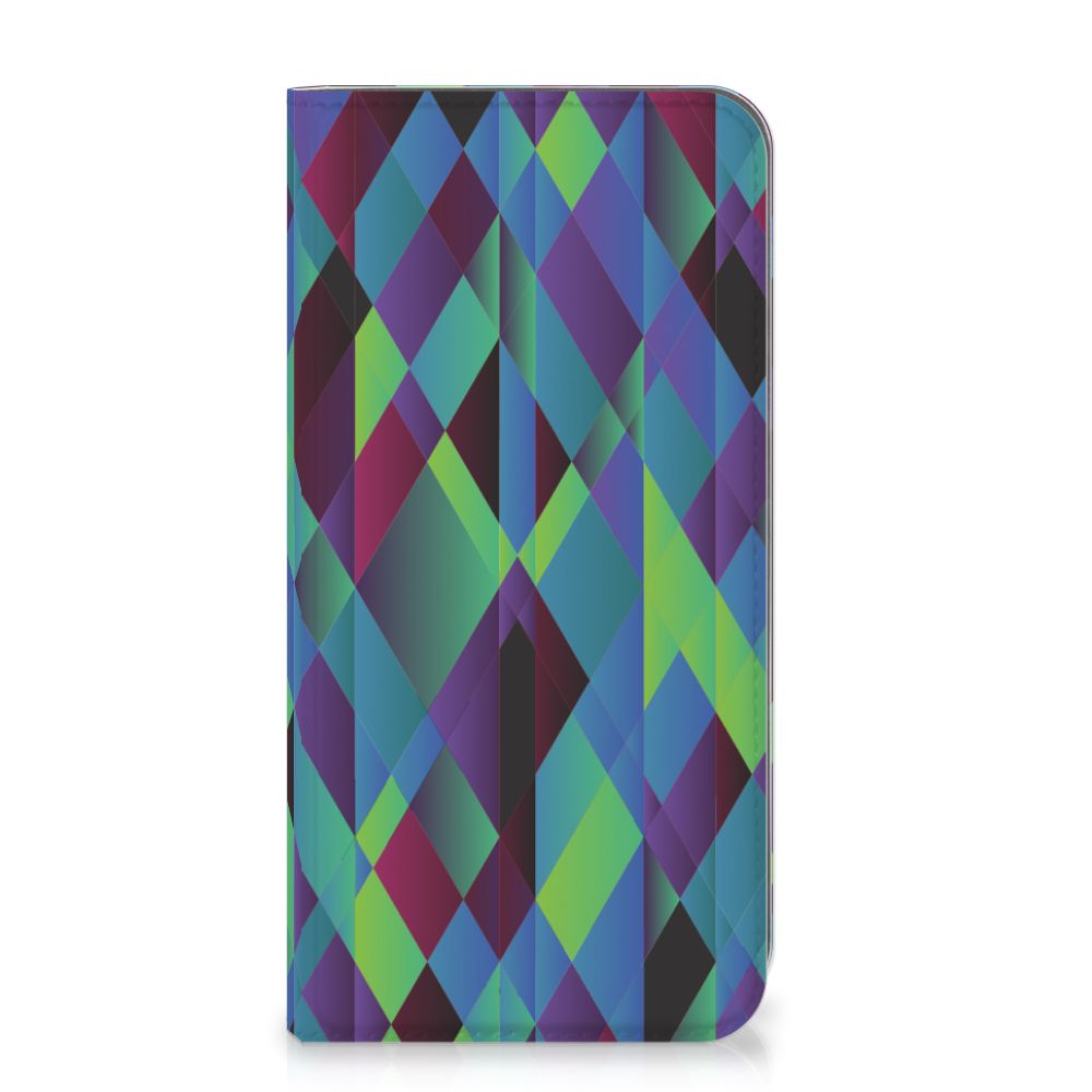 Apple iPhone Xs Max Stand Case Abstract Green Blue