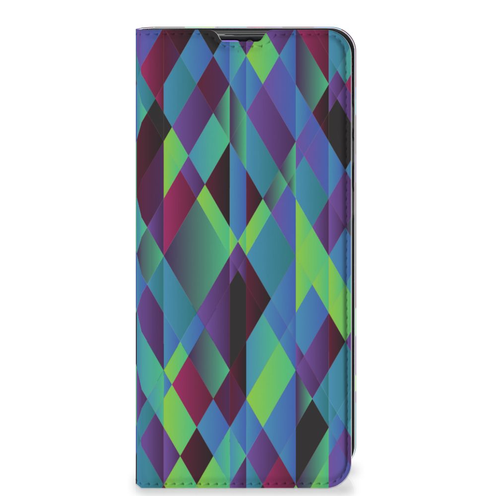 Samsung Galaxy A31 Stand Case Abstract Green Blue