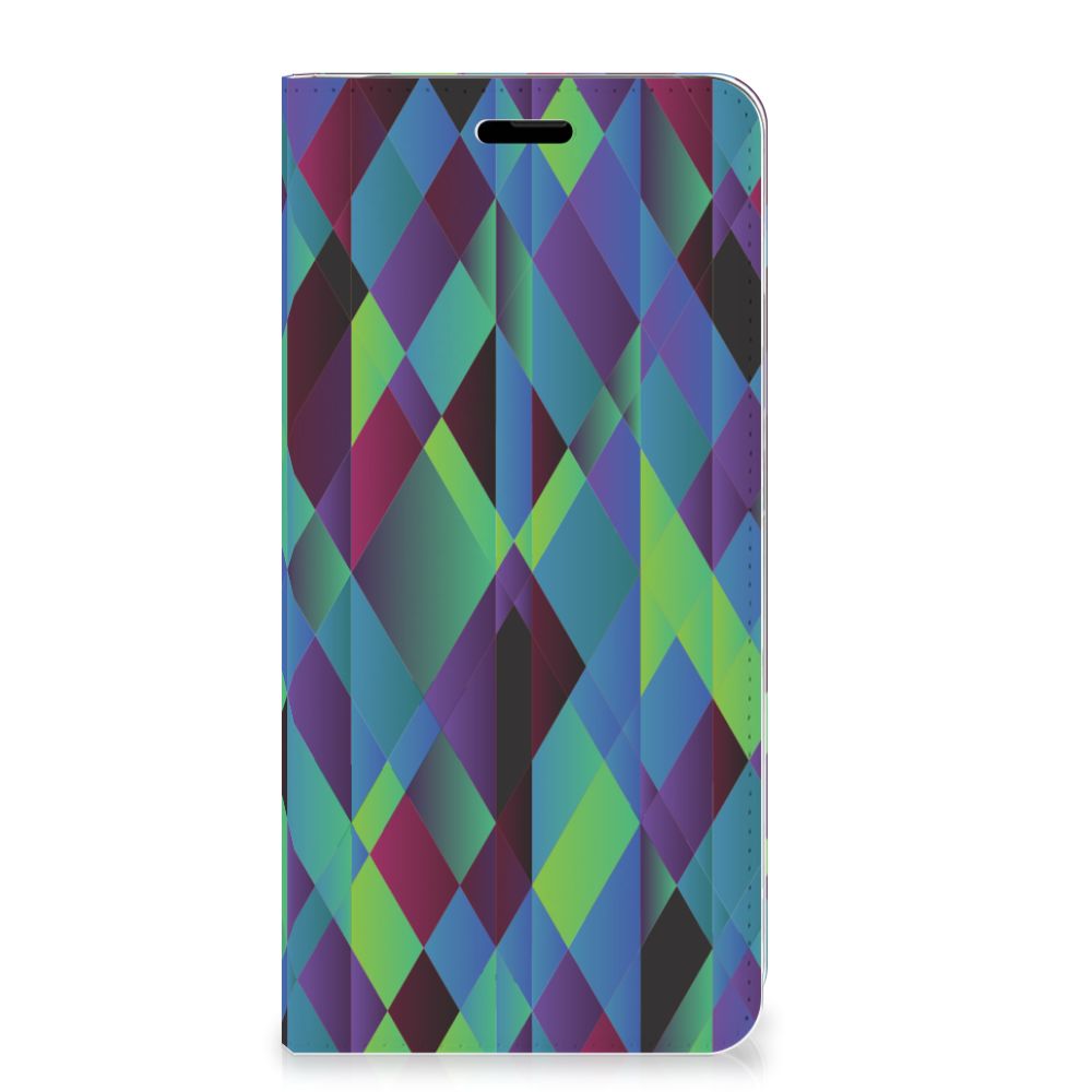 Nokia 5.1 (2018) Stand Case Abstract Green Blue