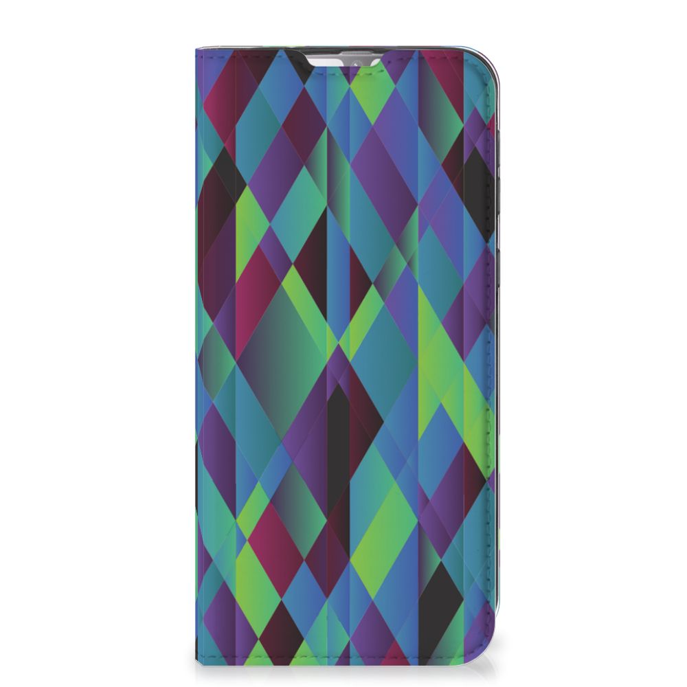 Samsung Galaxy M31 Stand Case Abstract Green Blue