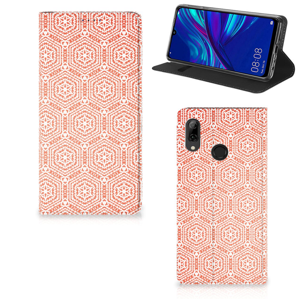 Huawei P Smart (2019) Hoesje met Magneet Pattern Orange