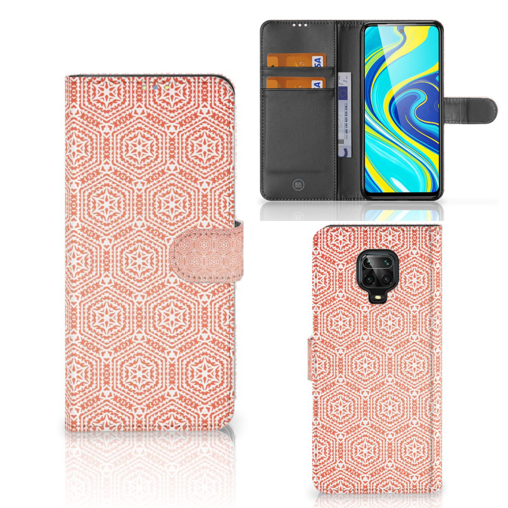 Xiaomi Redmi Note 9 Pro | Note 9S Telefoon Hoesje Pattern Orange