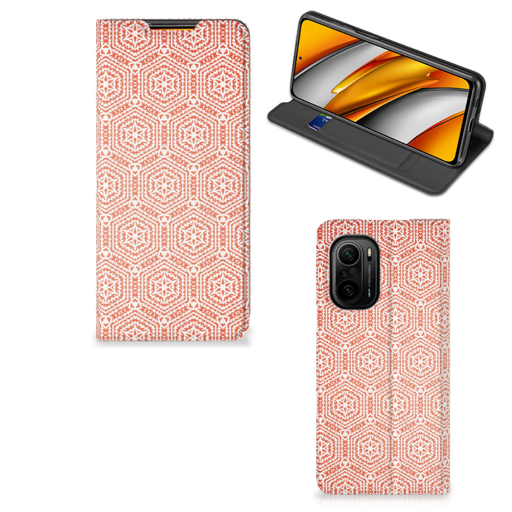 Xiaomi Mi 11i | Poco F3 Hoesje met Magneet Pattern Orange