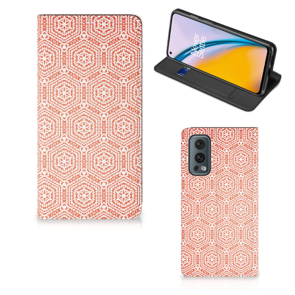 OnePlus Nord 2 5G Hoesje met Magneet Pattern Orange