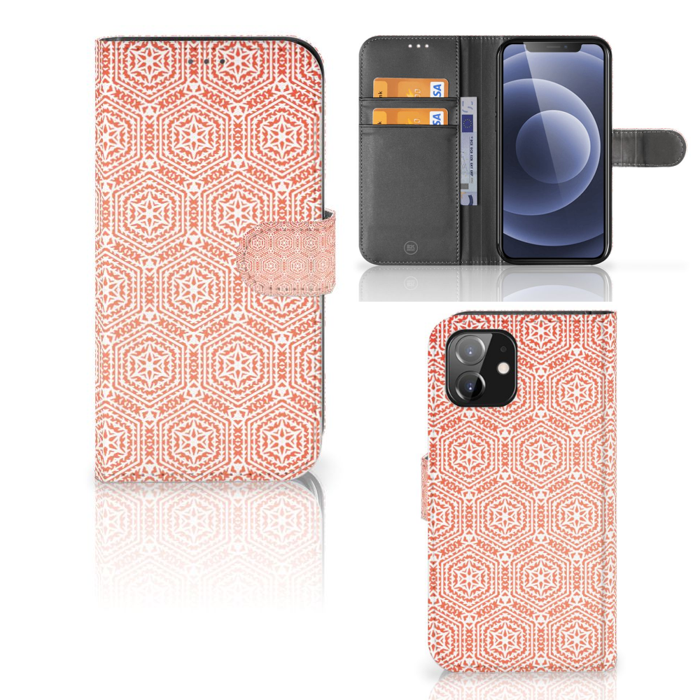 iPhone 12 | 12 Pro (6.1") Telefoon Hoesje Pattern Orange