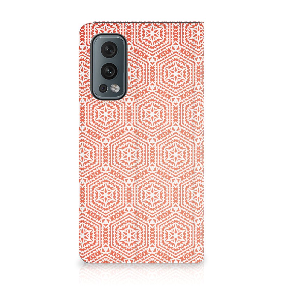 OnePlus Nord 2 5G Hoesje met Magneet Pattern Orange