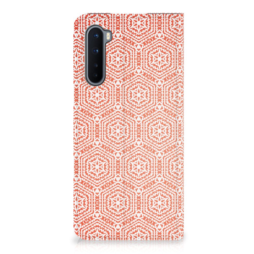 OnePlus Nord Hoesje met Magneet Pattern Orange