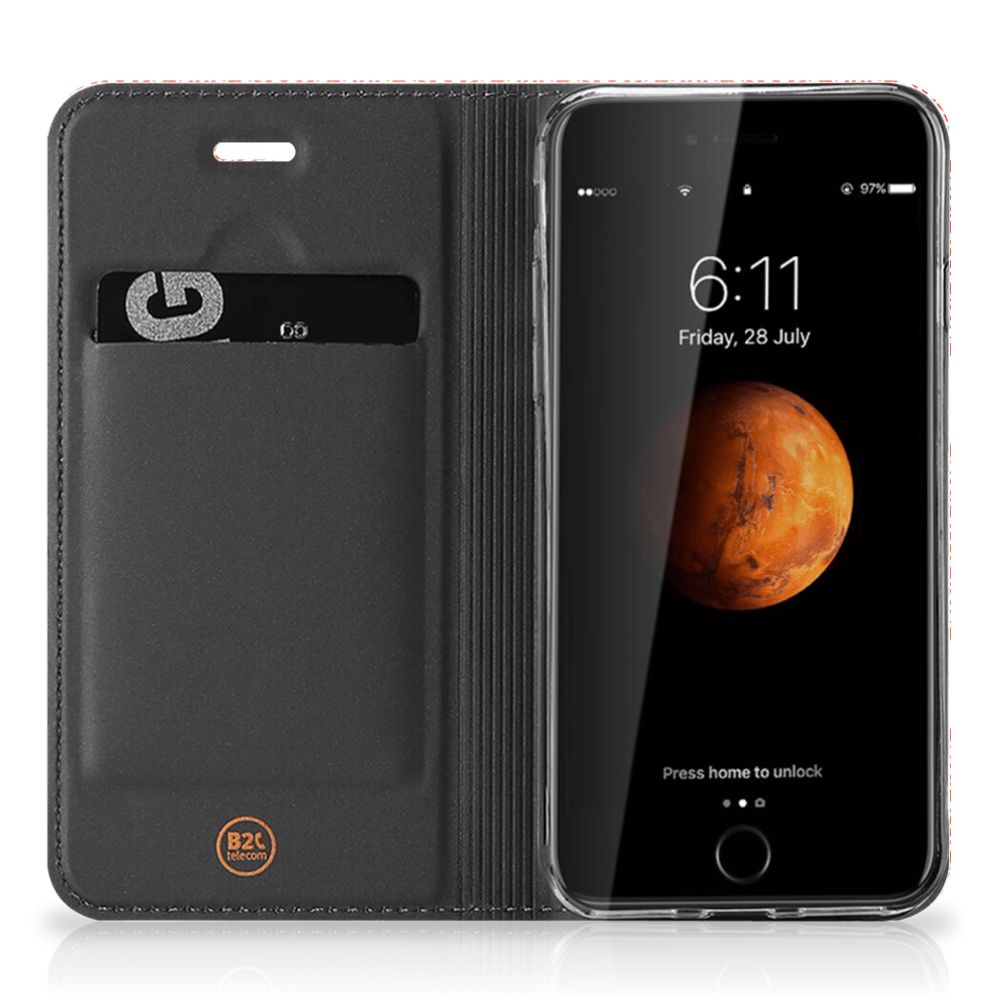 iPhone 7 | 8 | SE (2020) | SE (2022) Hoesje met Magneet Pattern Orange