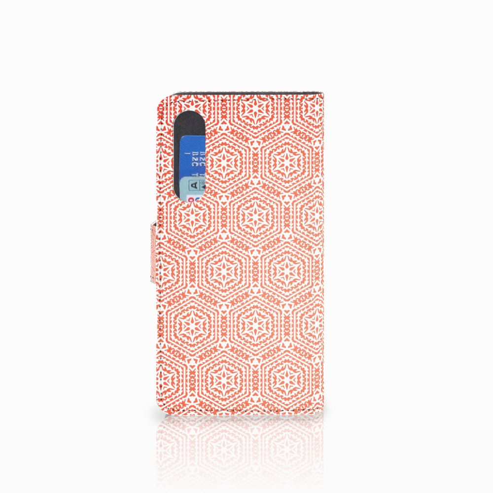 Huawei P30 Telefoon Hoesje Pattern Orange