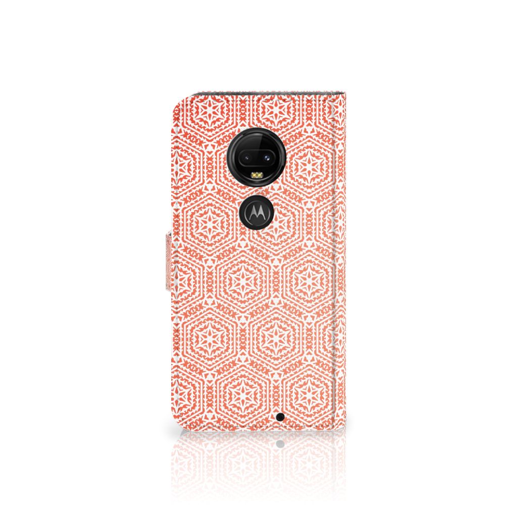 Motorola Moto G7 | G7 Plus Telefoon Hoesje Pattern Orange