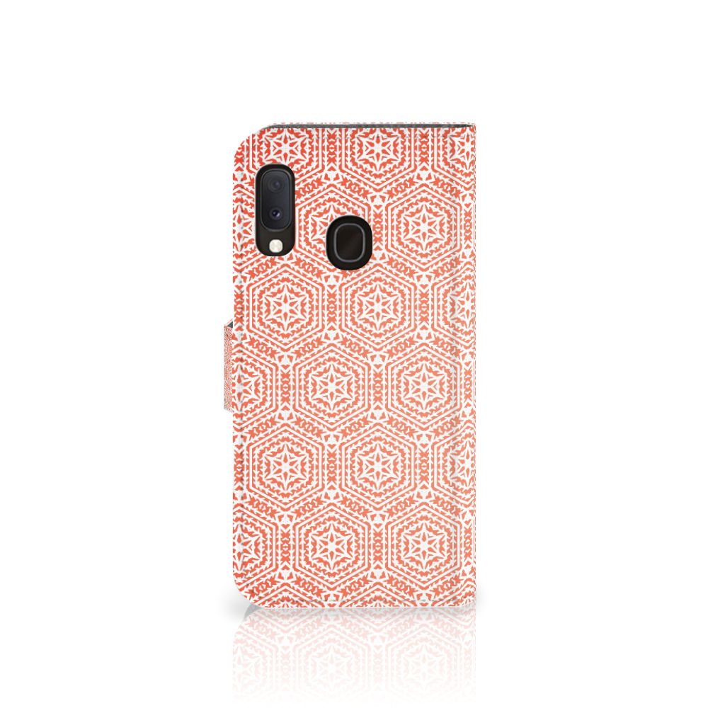 Samsung Galaxy A20e Telefoon Hoesje Pattern Orange
