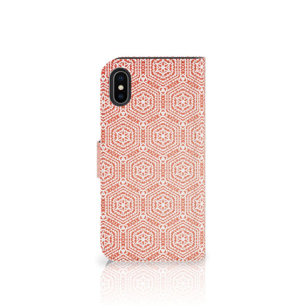 Apple iPhone X | Xs Telefoon Hoesje Pattern Orange