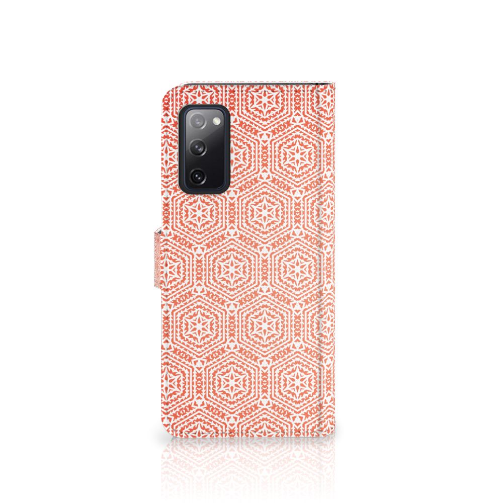 Samsung Galaxy S20 FE Telefoon Hoesje Pattern Orange