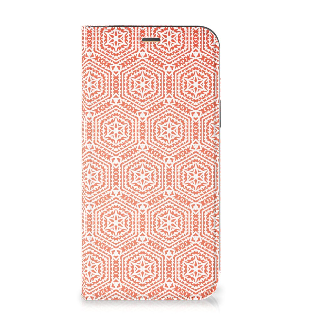 iPhone 12 | iPhone 12 Pro Hoesje met Magneet Pattern Orange