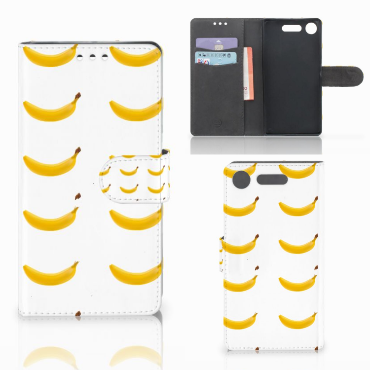 Sony Xperia XZ1 Uniek Boekhoesje Banana