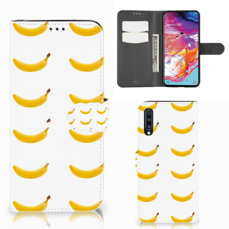 Samsung Galaxy A70 Book Cover Banana