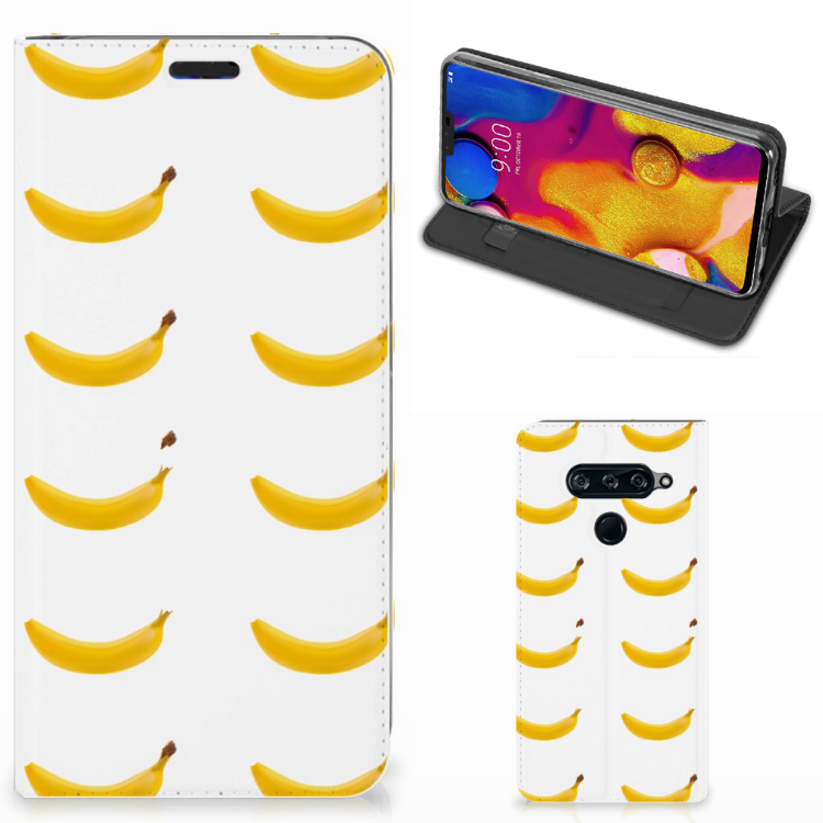LG V40 Thinq Flip Style Cover Banana
