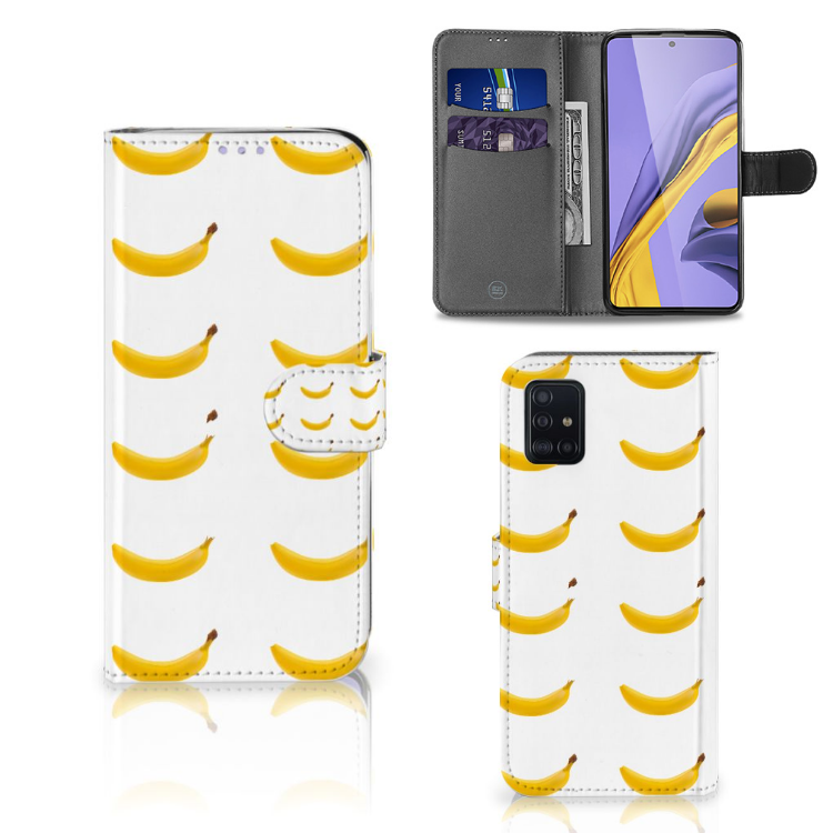 Samsung Galaxy A51 Book Cover Banana