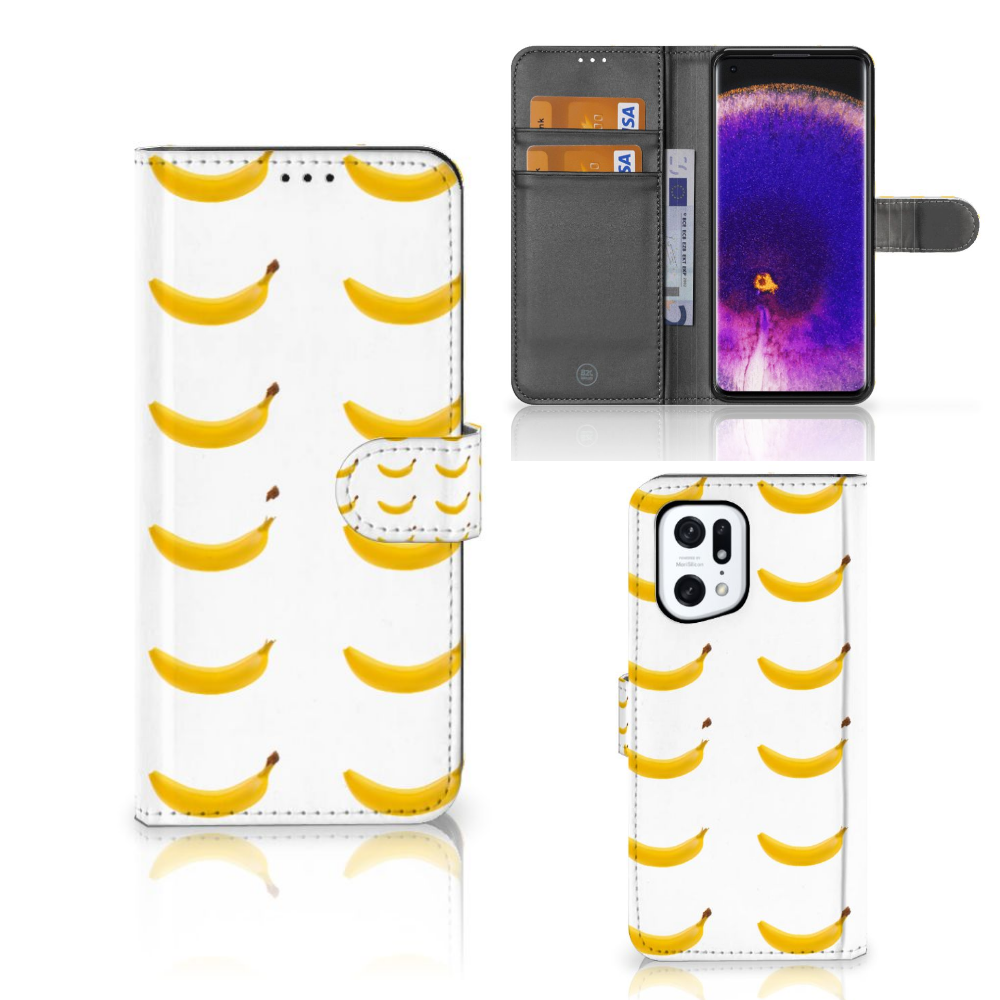 OPPO Find X5 Pro Book Cover Banana