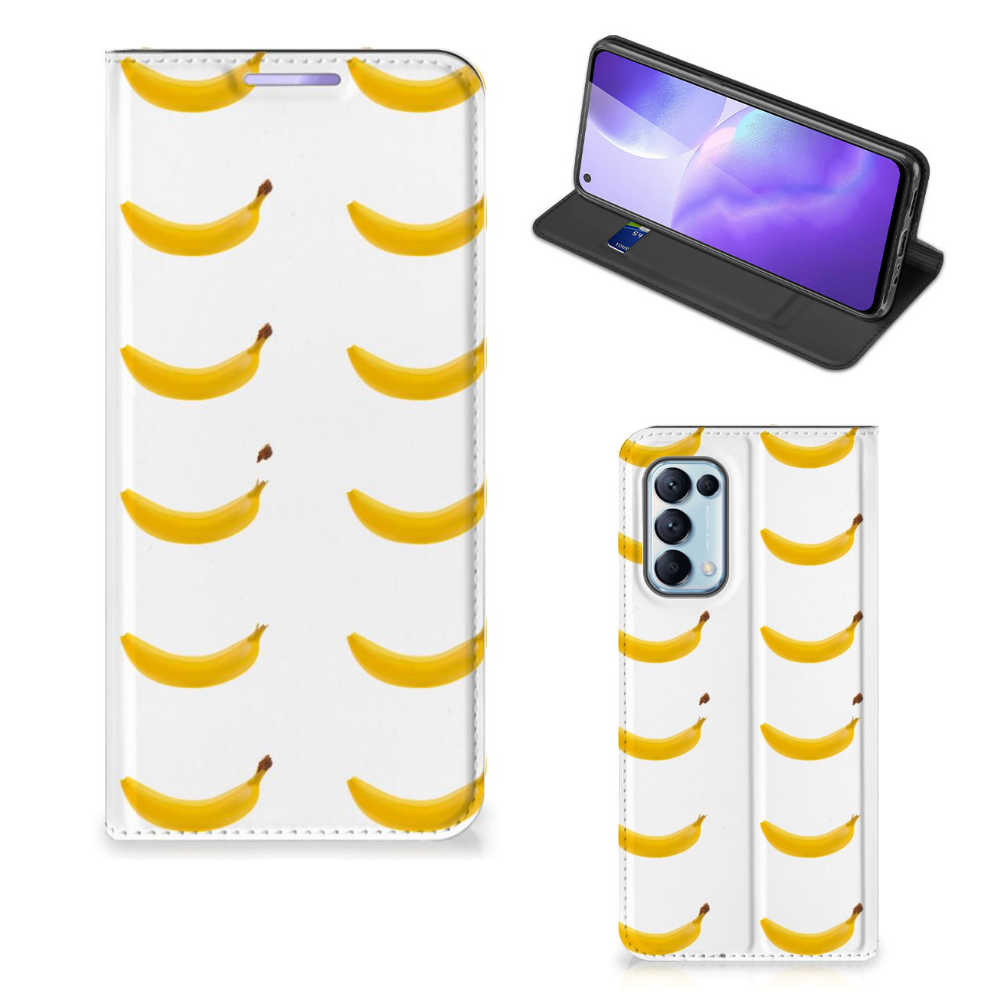 OPPO Find X3 Lite Flip Style Cover Banana
