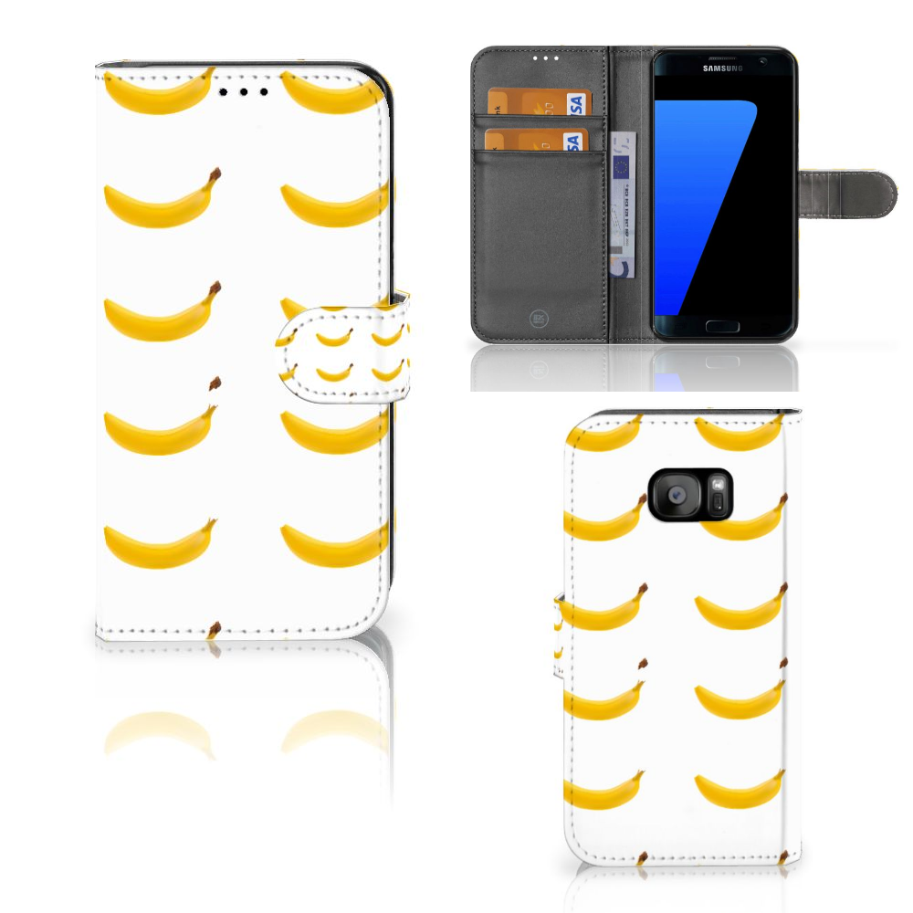 Samsung Galaxy S7 Edge Uniek Boekhoesje Banana
