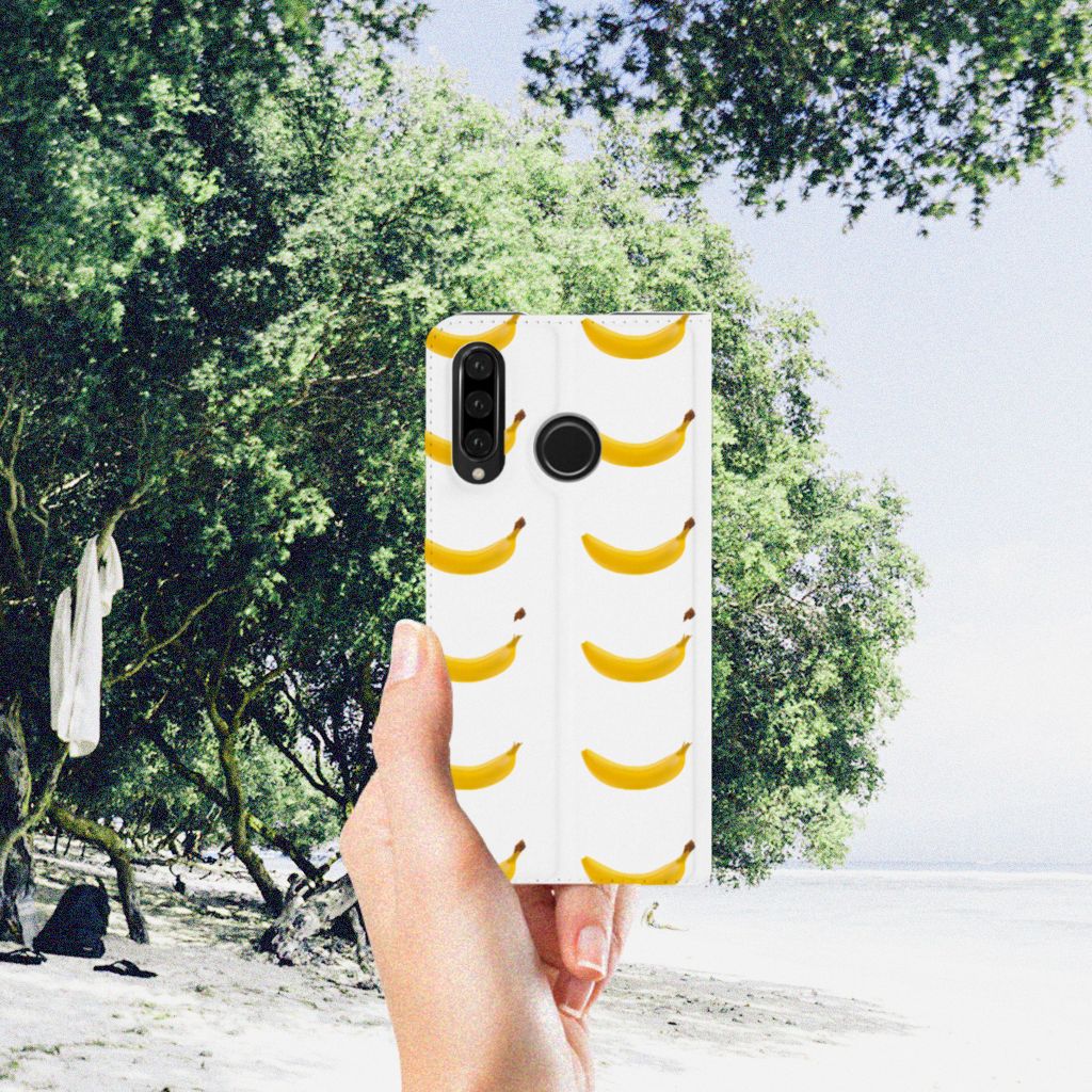 Huawei P30 Lite New Edition Flip Style Cover Banana