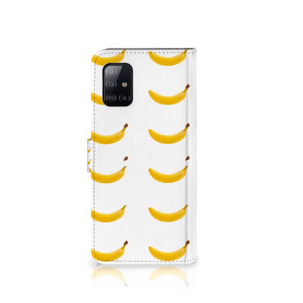Samsung Galaxy A71 Book Cover Banana
