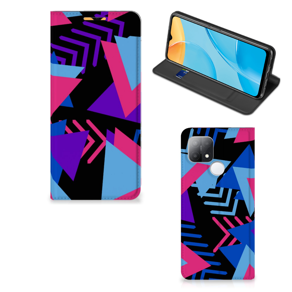 OPPO A15 Stand Case Funky Triangle