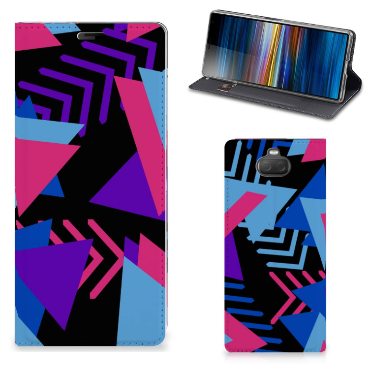 Sony Xperia 10 Plus Stand Case Funky Triangle
