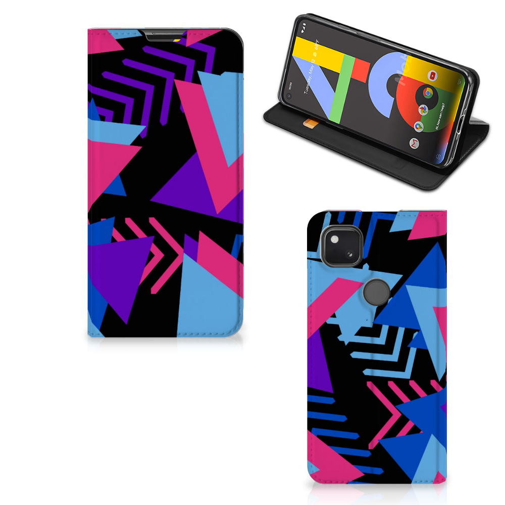 Google Pixel 4a Stand Case Funky Triangle