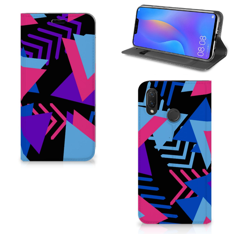 Huawei P Smart Plus Stand Case Funky Triangle