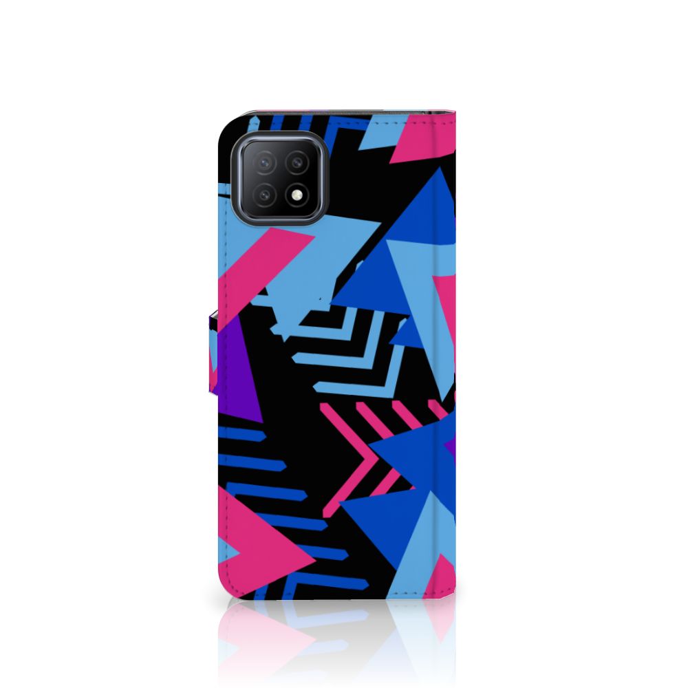 OPPO A73 5G Book Case Funky Triangle