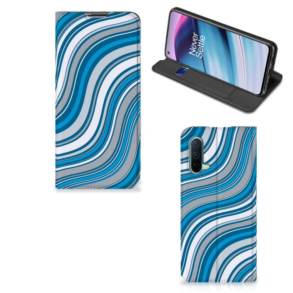 OnePlus Nord CE 5G Hoesje met Magneet Waves Blue