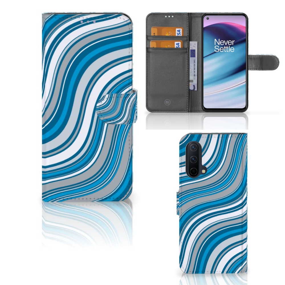 OnePlus Nord CE 5G Telefoon Hoesje Waves Blue