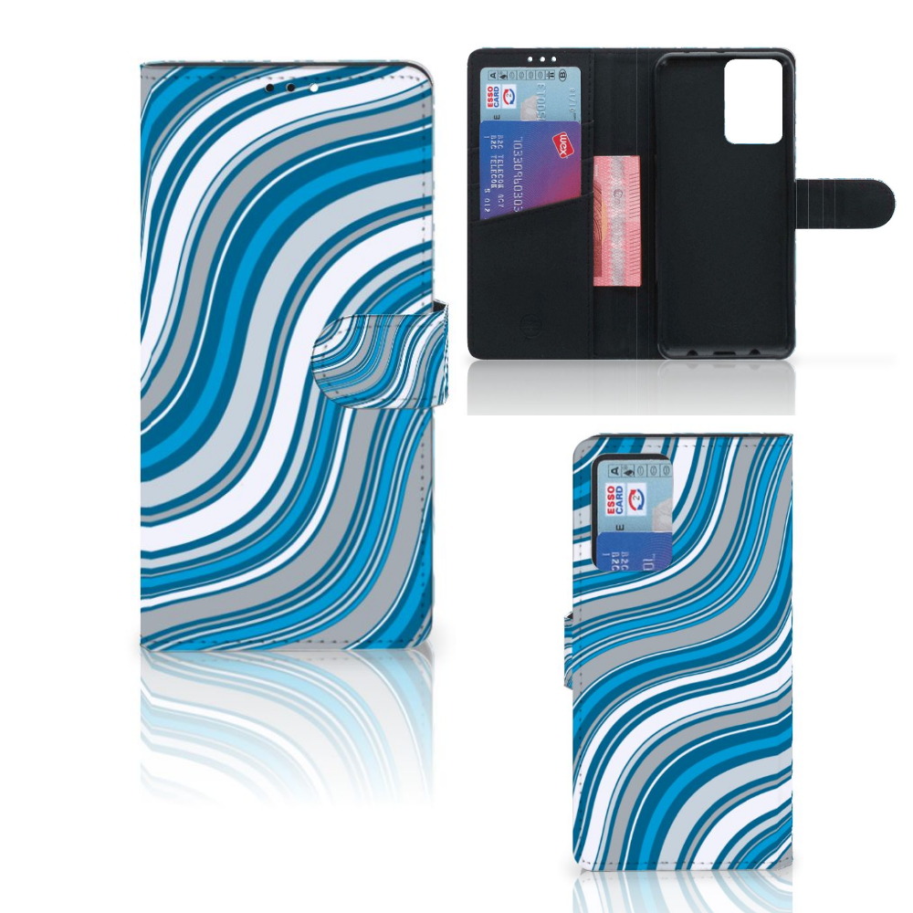 Xiaomi Redmi Note 10 Pro Telefoon Hoesje Waves Blue