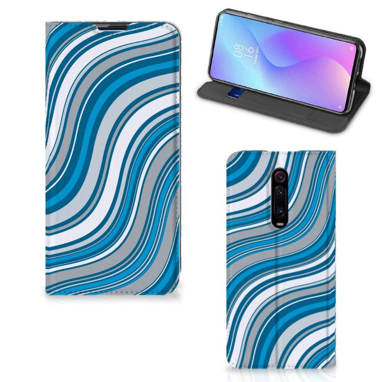 Xiaomi Redmi K20 Pro Hoesje met Magneet Waves Blue