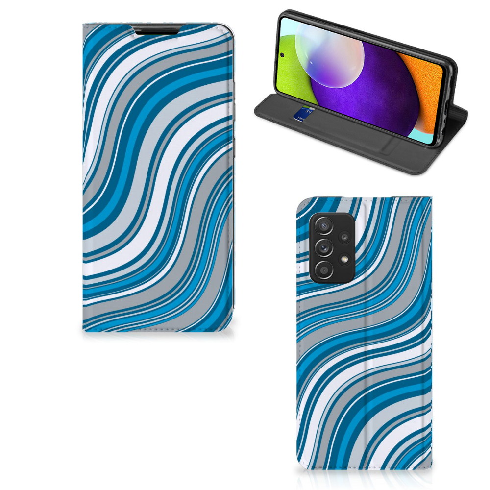 Samsung Galaxy A52 Hoesje met Magneet Waves Blue