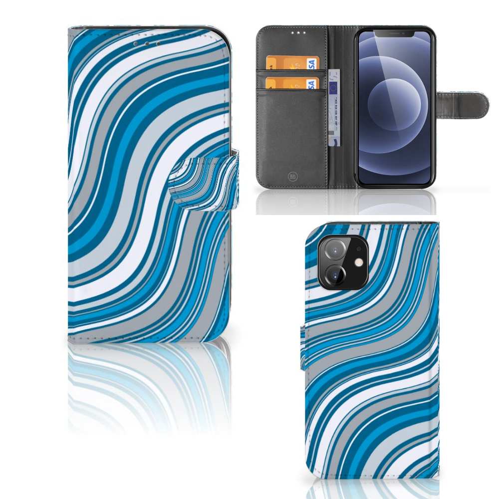 iPhone 12 | 12 Pro (6.1) Telefoon Hoesje Waves Blue
