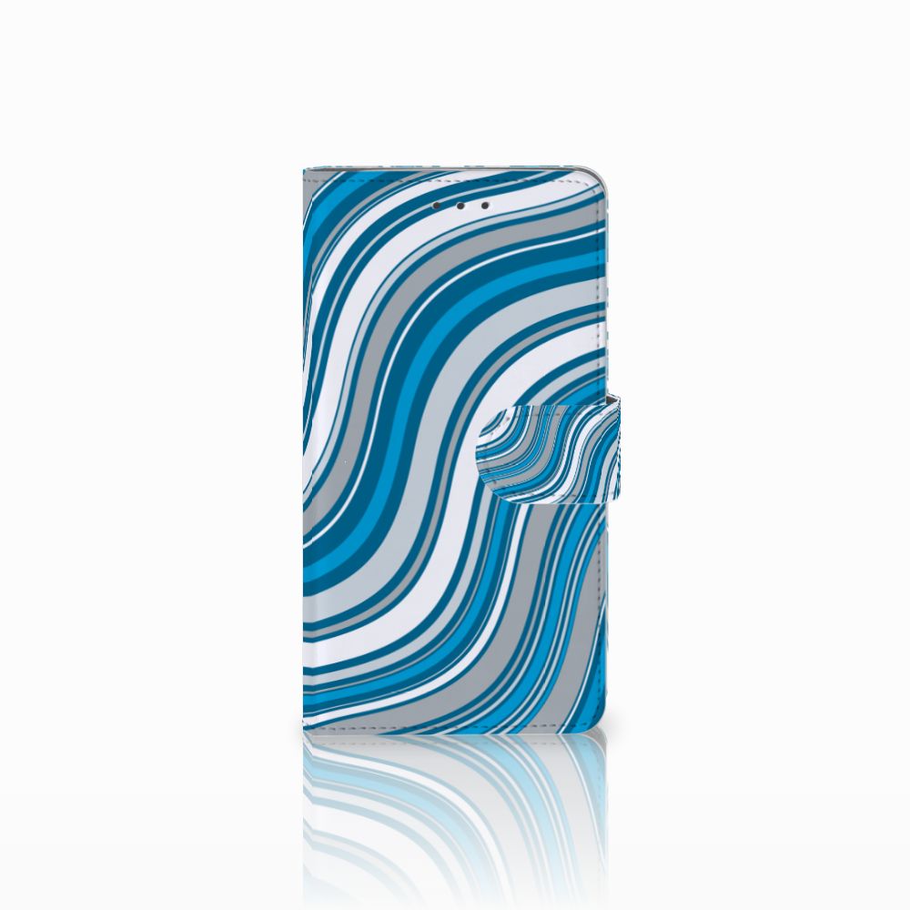 Samsung Galaxy J7 2016 Telefoon Hoesje Waves Blue