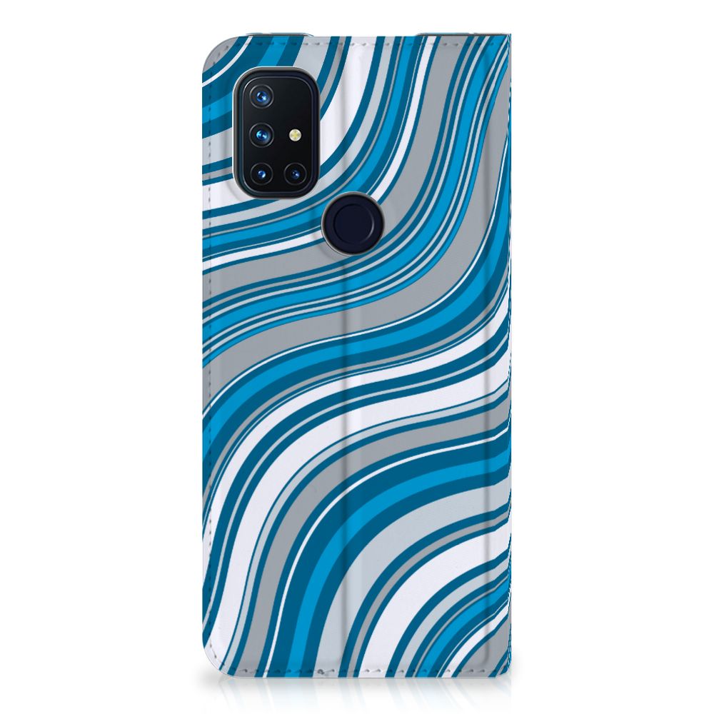 OnePlus Nord N10 5G Hoesje met Magneet Waves Blue