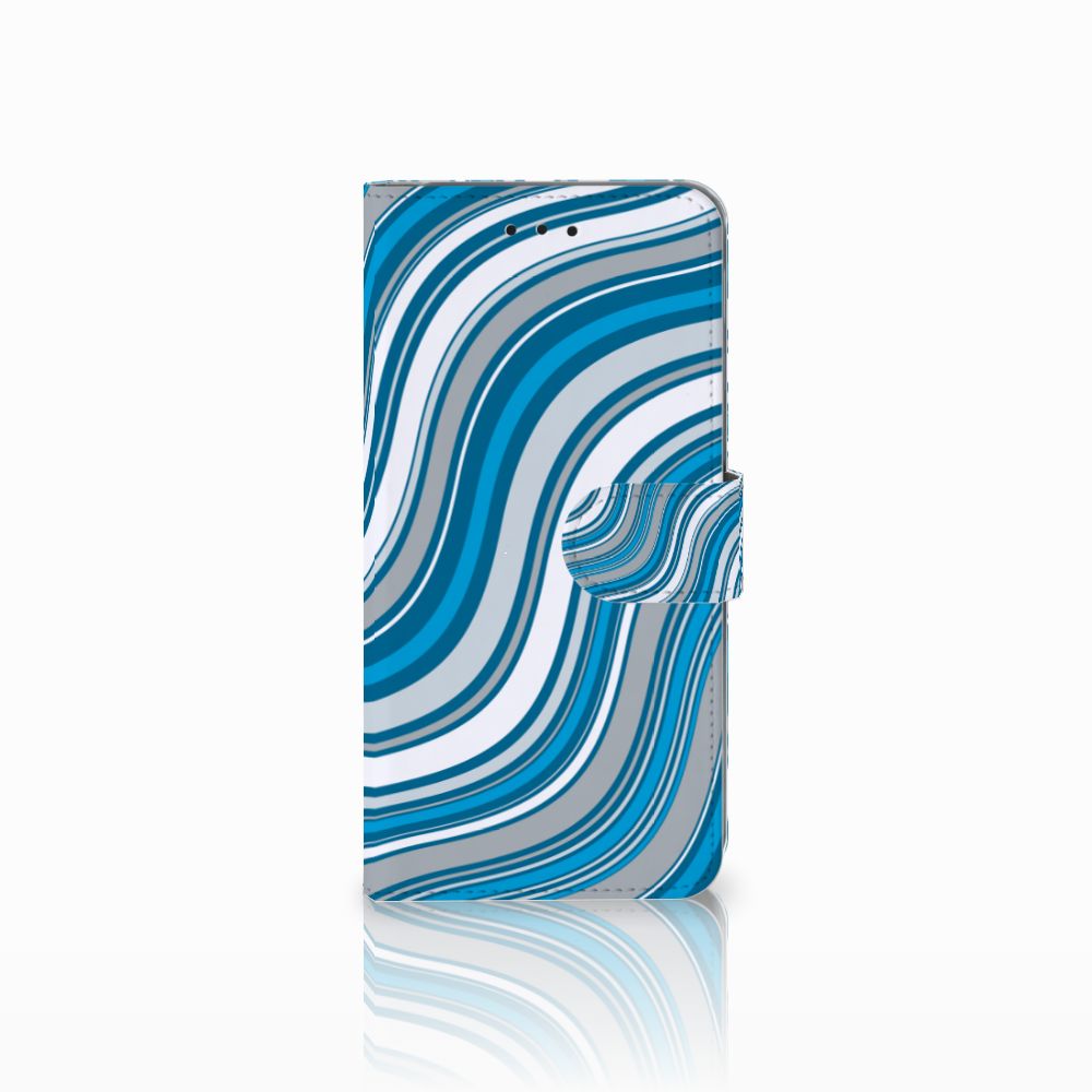 Samsung Galaxy A6 Plus 2018 Telefoon Hoesje Waves Blue