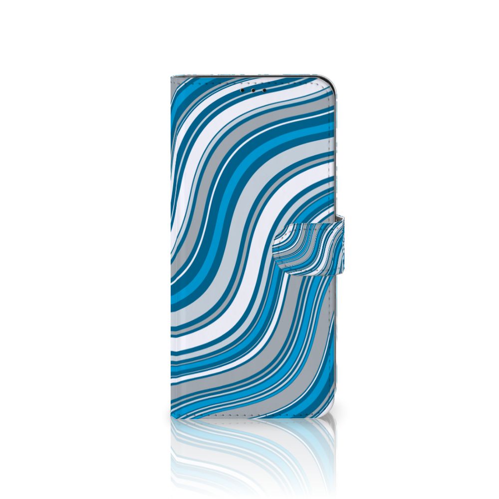 Samsung Galaxy S21 Ultra Telefoon Hoesje Waves Blue