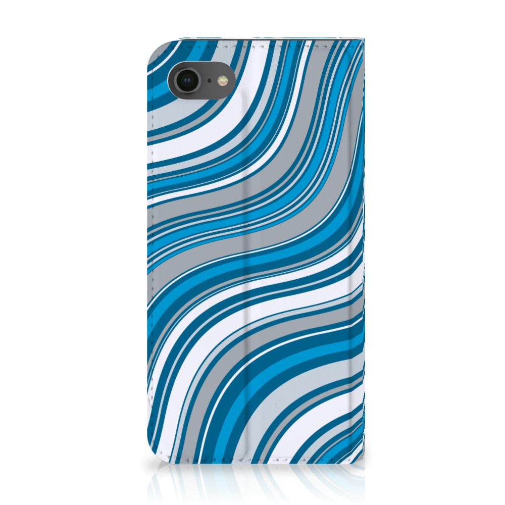 iPhone 7 | 8 | SE (2020) | SE (2022) Hoesje met Magneet Waves Blue
